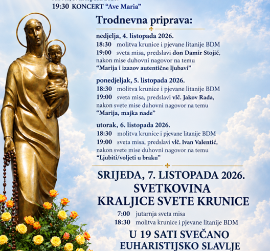 Proslava svetkovine Kraljice Svete Krunice na Borongaju
